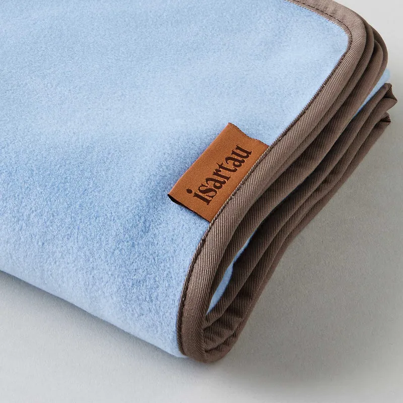 Hundedecke Schmusefleece HELLBLAU, 100×140 cm