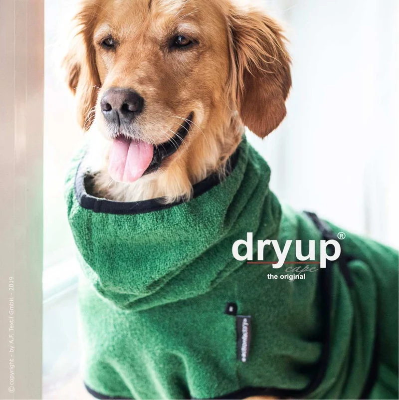 DRYUP CAPE® Hundebademantel Dunkel-Grün