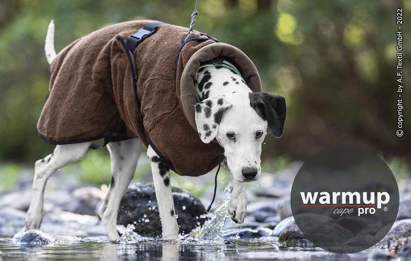 WARMUP CAPE PRO® Wendecape Braun