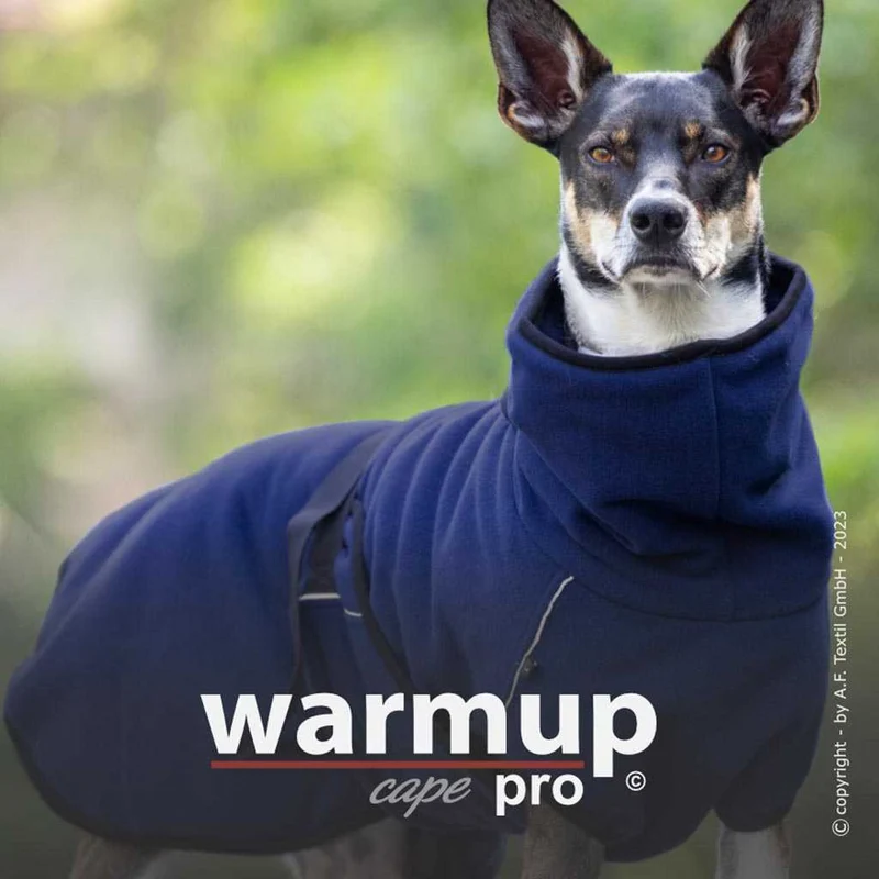 WARMUP CAPE PRO® Wendecape Blau