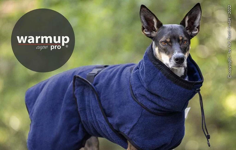 WARMUP CAPE PRO® Wendecape Blau