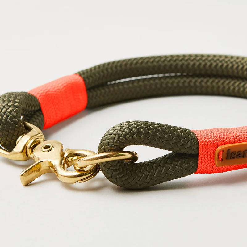 Festes Halsband Olive Grove NEONORANGE