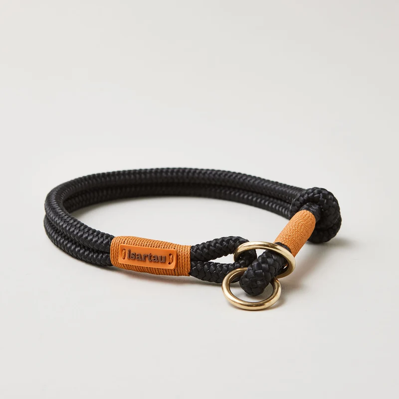 Zugstopp-Halsband Black Mamba ROST-ORANGE