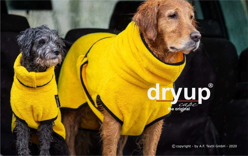 DRYUP CAPE® Hundebademantel Gelb