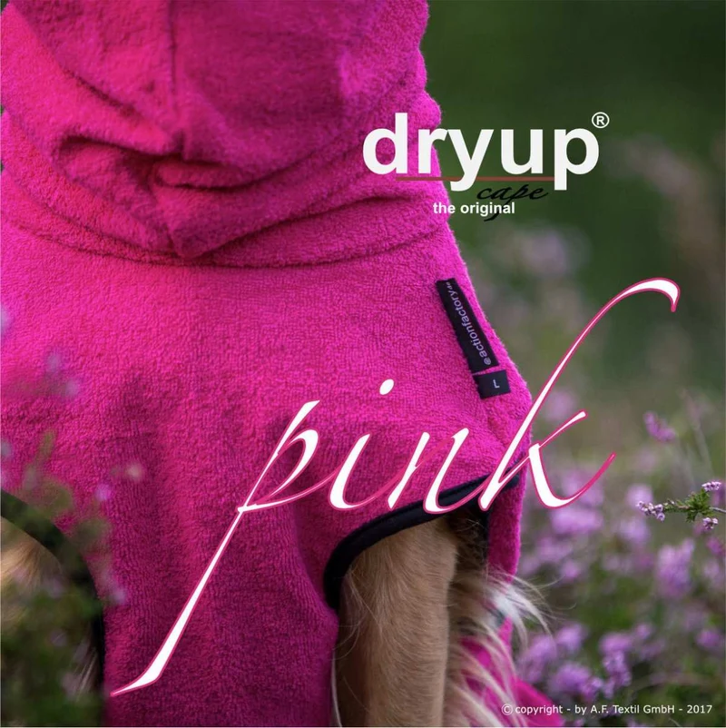 DRYUP CAPE® Hundebademantel Pink