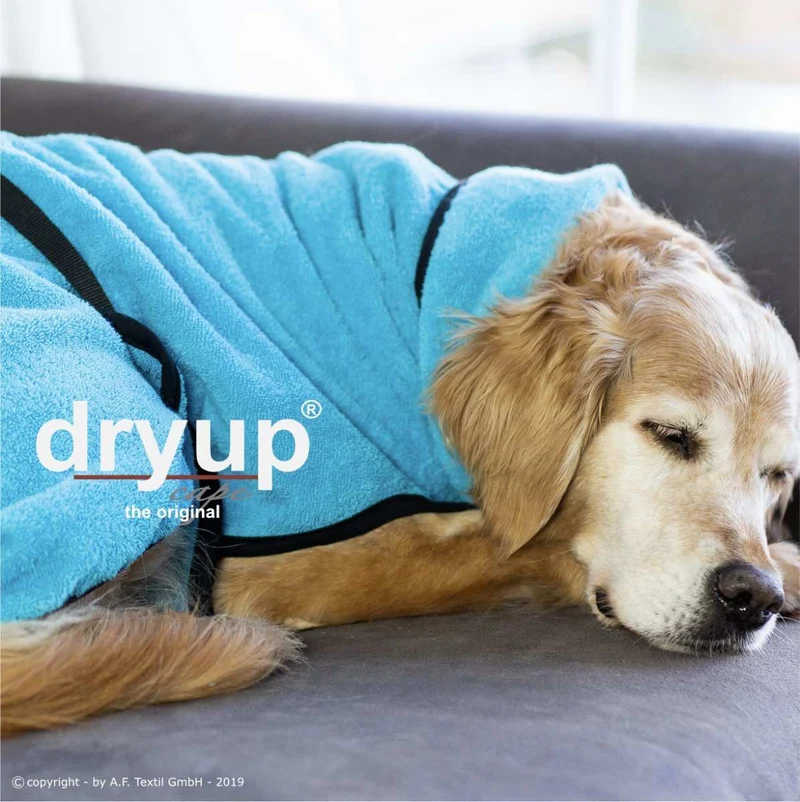DRYUP CAPE® Hundebademantel Hell-Blau