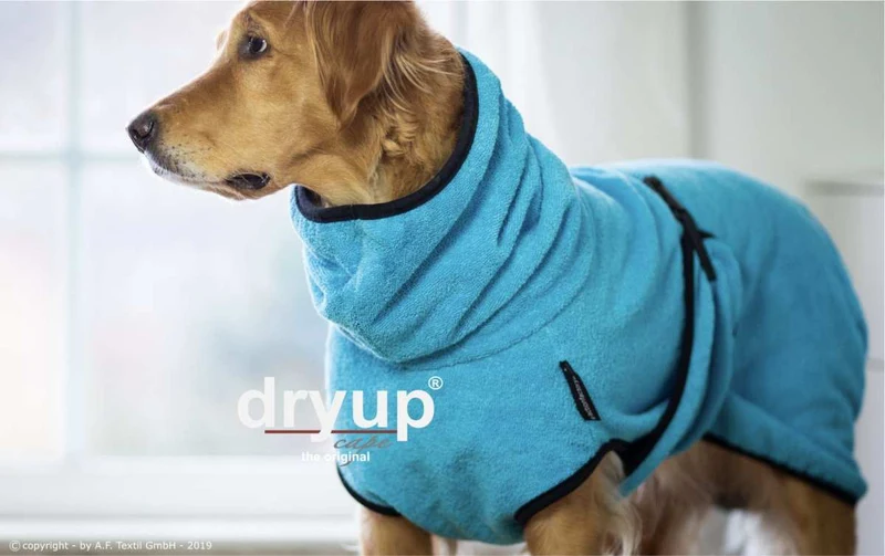 DRYUP CAPE® Hundebademantel Hell-Blau