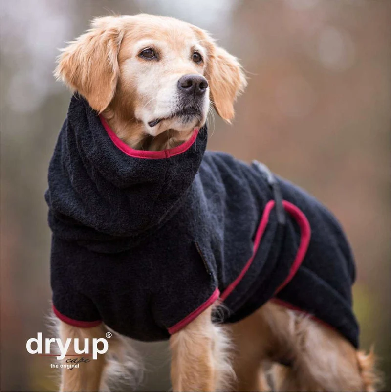 DRYUP CAPE® Hundebademantel Schwarz