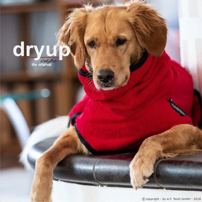 DRYUP CAPE® Hundebademantel Rot