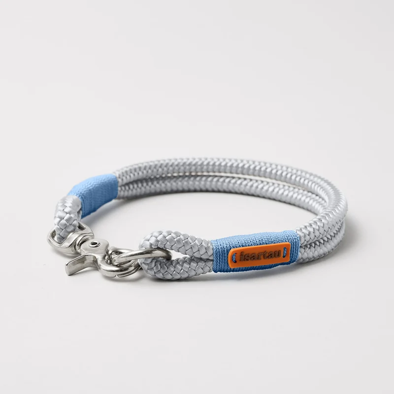 Festes Halsband Pebble Stone HELLBLAU