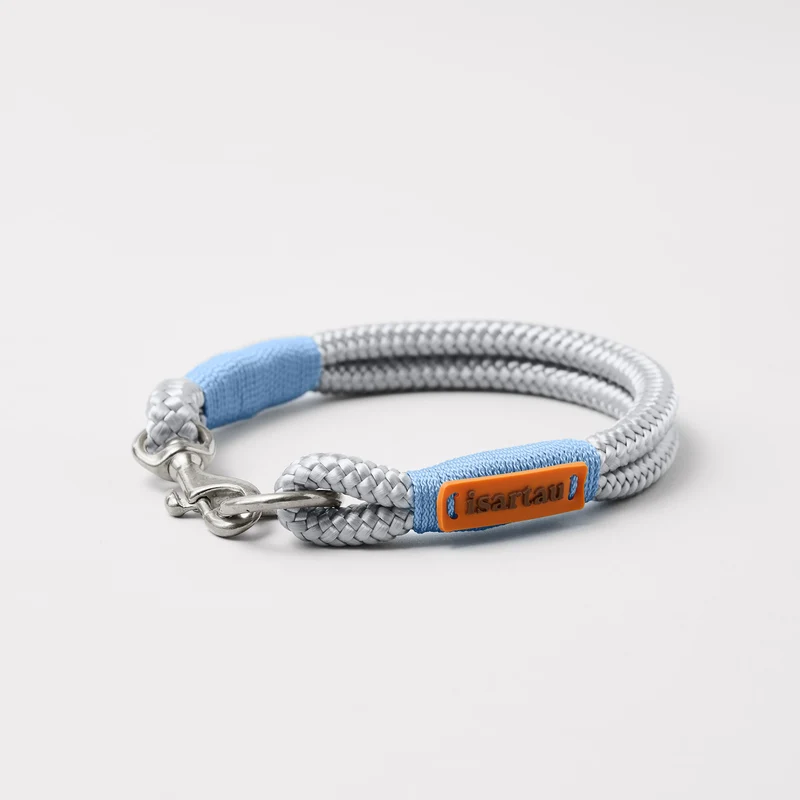 Festes Halsband Pebble Stone HELLBLAU