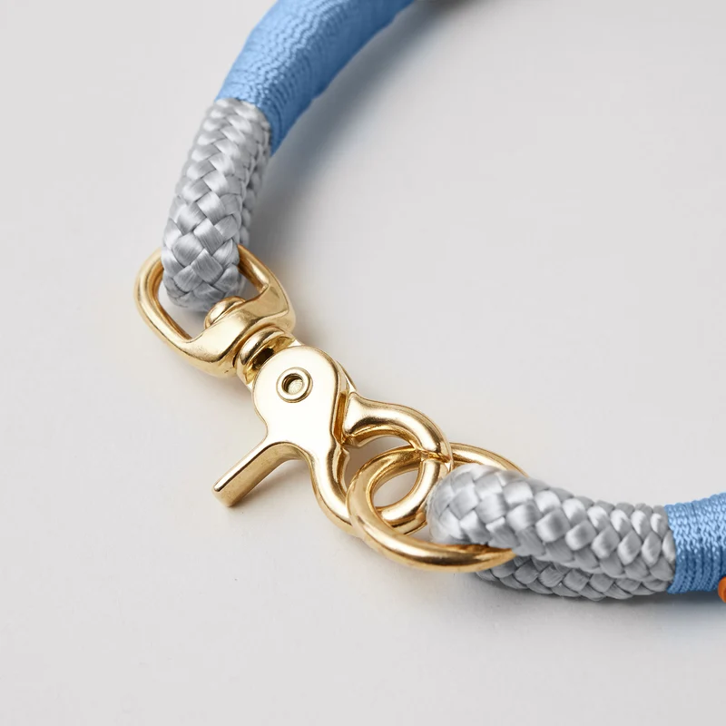 Festes Halsband Pebble Stone HELLBLAU