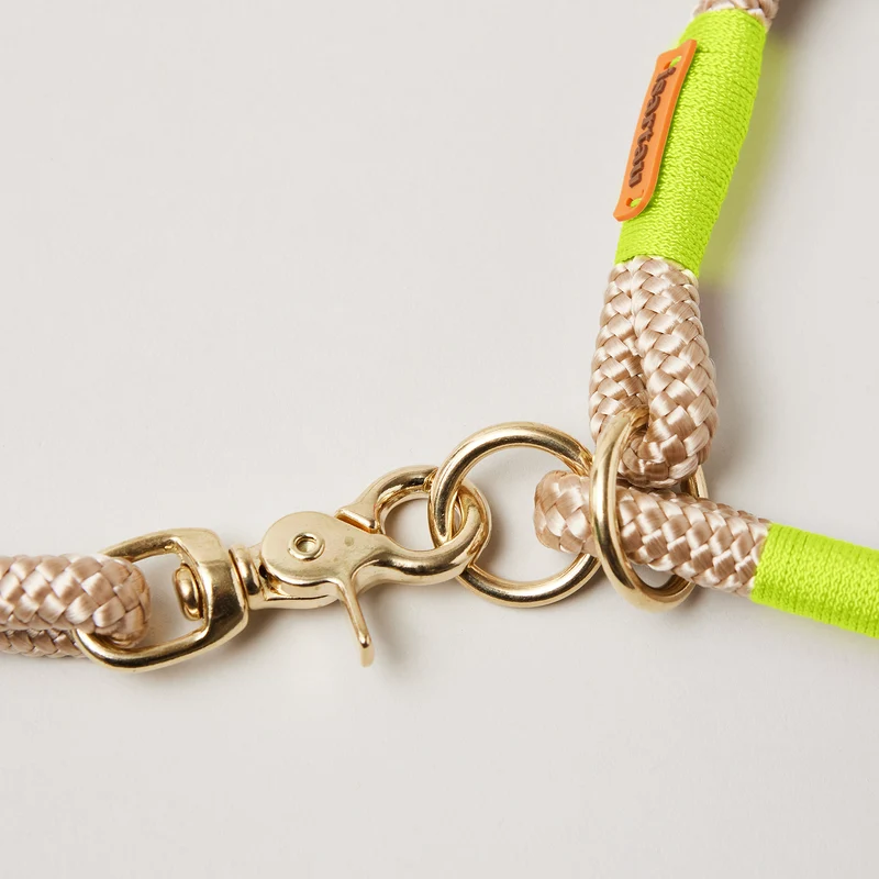 Zugstopp-Halsband Wood Owl NEONGELB
