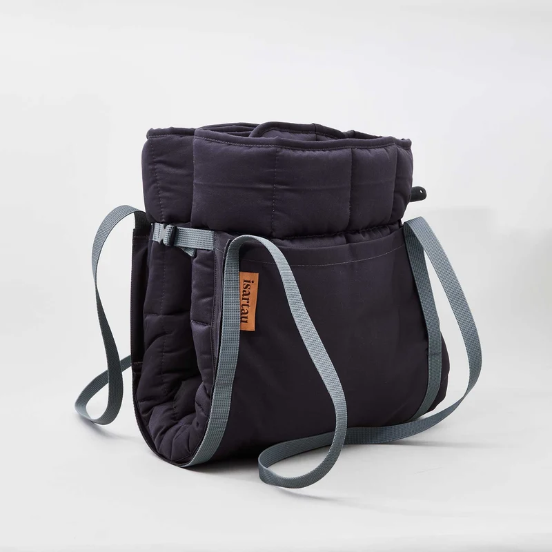 2-in-1 Hunde-Reisedecke Pocket GRAU, 100×75 cm