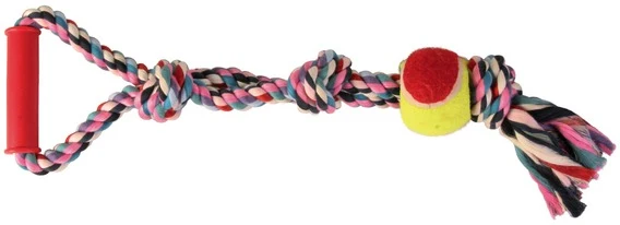Trixie - Denta Fun Spieltau mit Tennisball