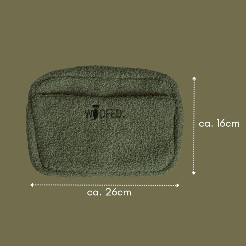 Multifunktionale Teddy Gassitasche - 2 in 1 Bauchtasche & Schultertasche Olive