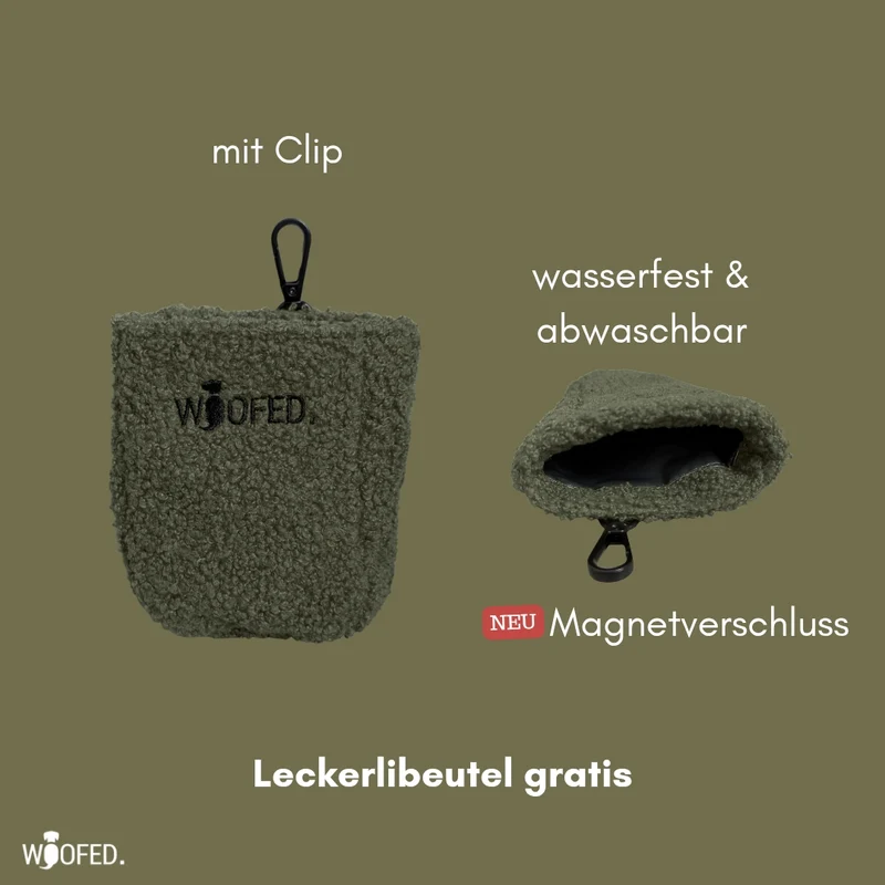 Multifunktionale Teddy Gassitasche - 2 in 1 Bauchtasche & Schultertasche Olive