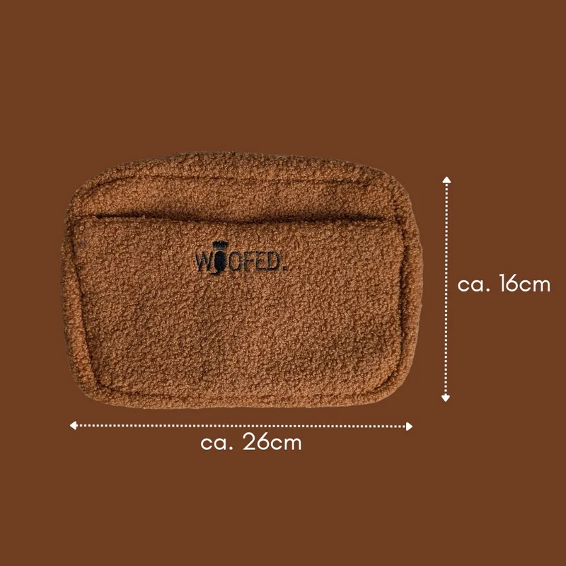 Multifunktionale Teddy Gassitasche - 2 in 1 Bauchtasche & Schultertasche Brown