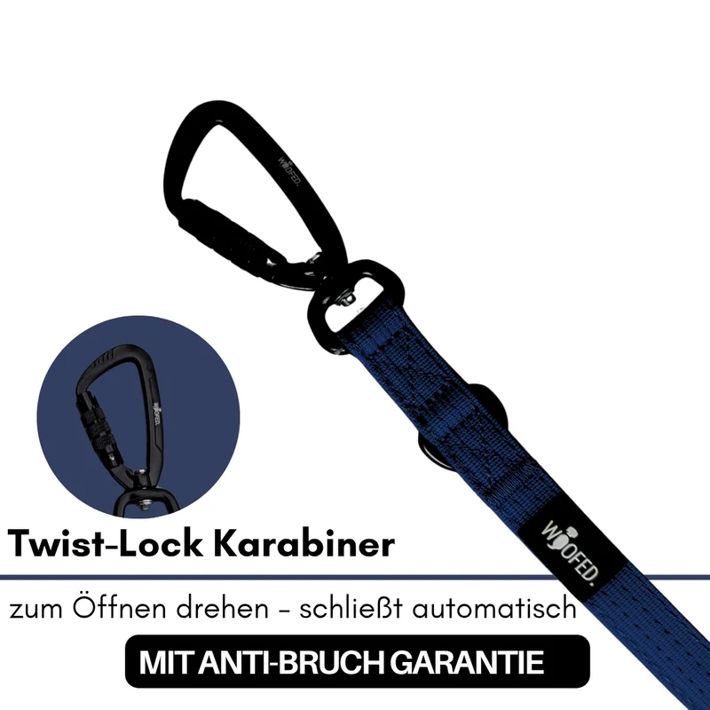 Nylon Pro Führleine Midnight Blue