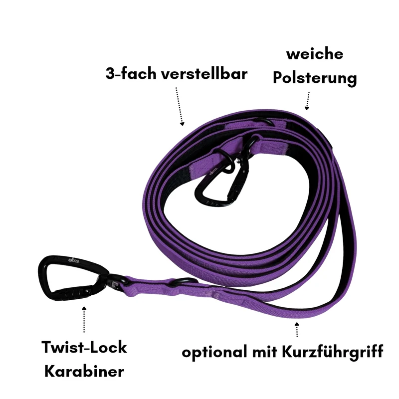 Nylon Pro Führleine Velvet Purple