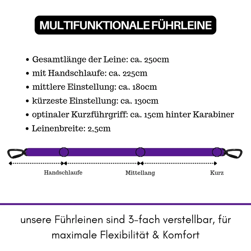 Nylon Pro Führleine Velvet Purple