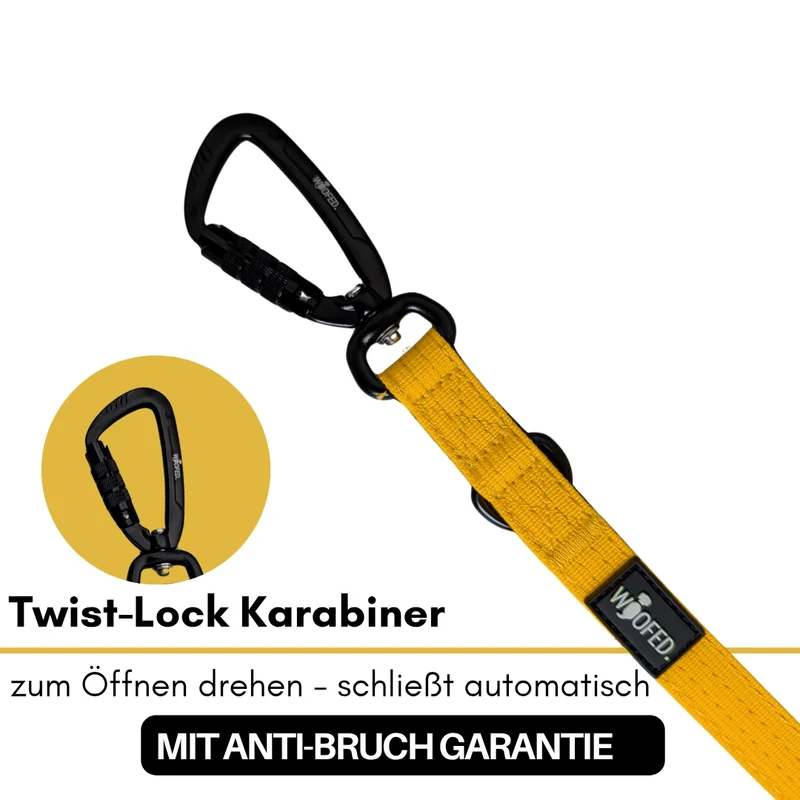 Nylon Pro Führleine Sunset Yellow