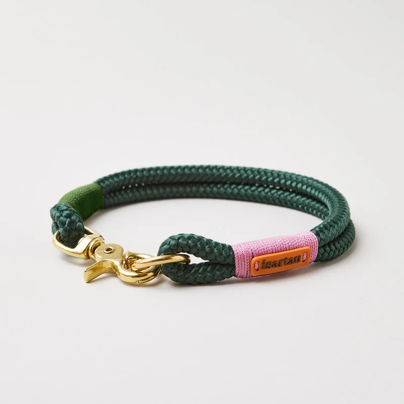 Festes Halsband Evergreen ROSE-GRÜN