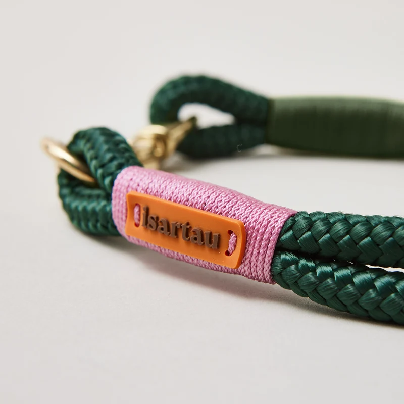 Festes Halsband Evergreen ROSE-GRÜN