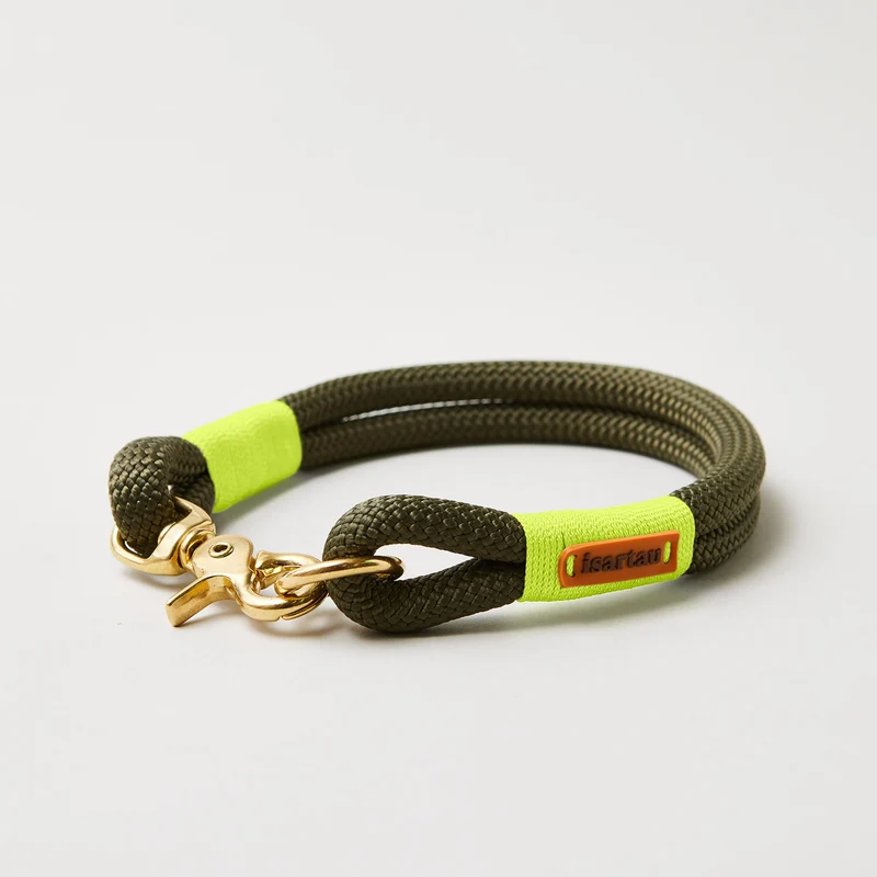 Festes Halsband Olive Grove NEONGELB