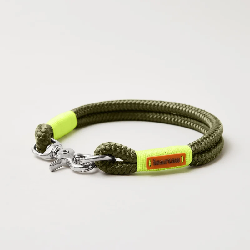 Festes Halsband Olive Grove NEONGELB