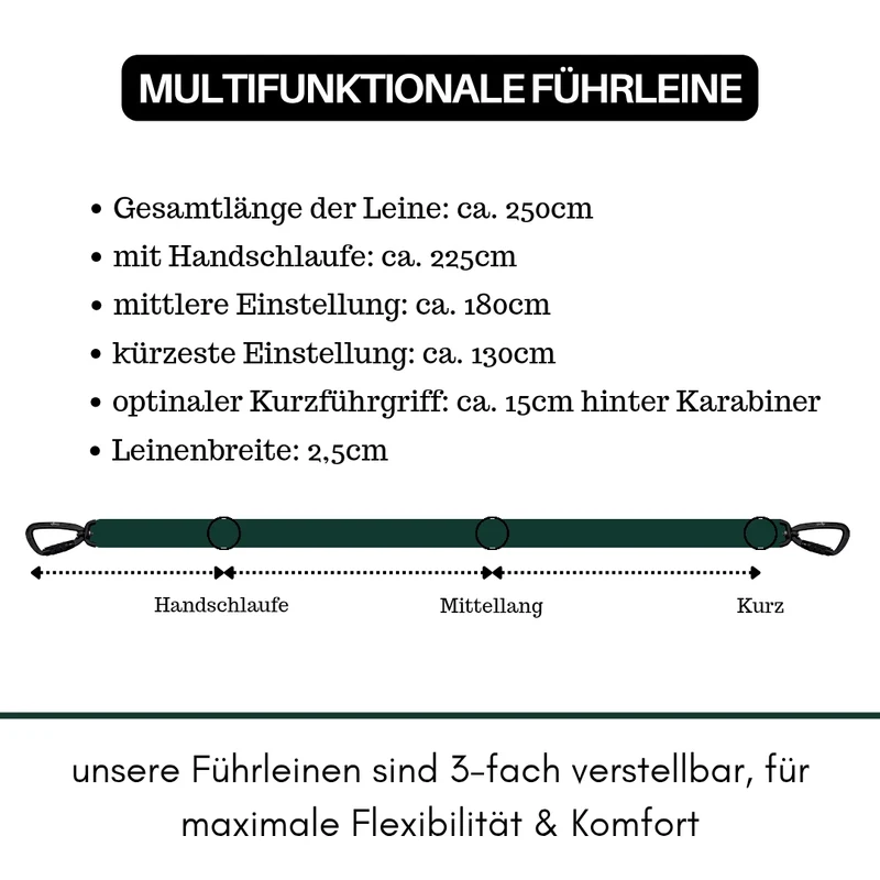 Nylon Pro Führleine Dark Green