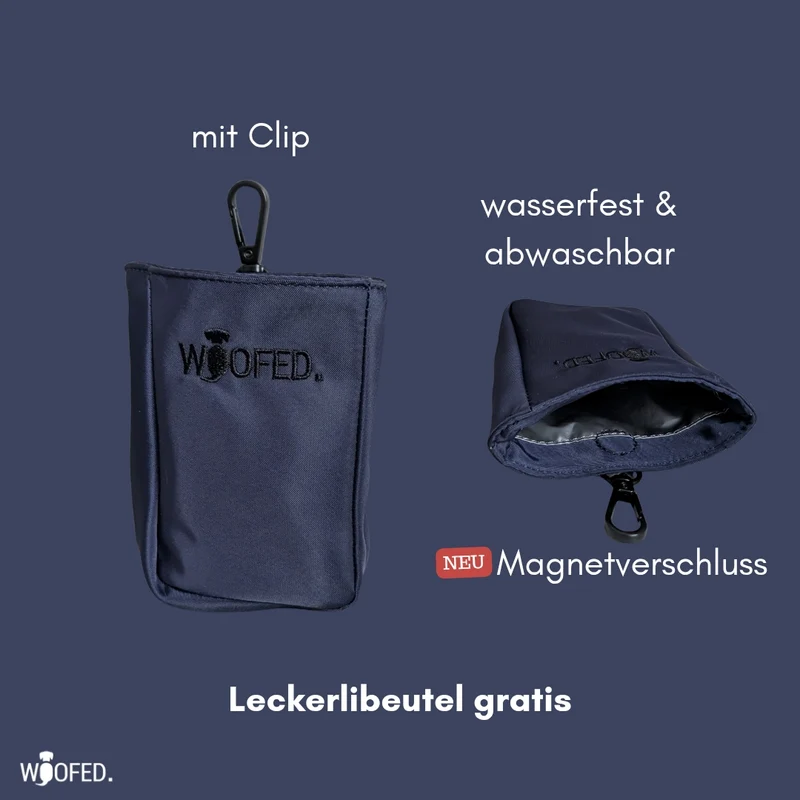 Multifunktionale Gassitasche - 2 in 1 Bauchtasche & Schultertasche Mignight Blue