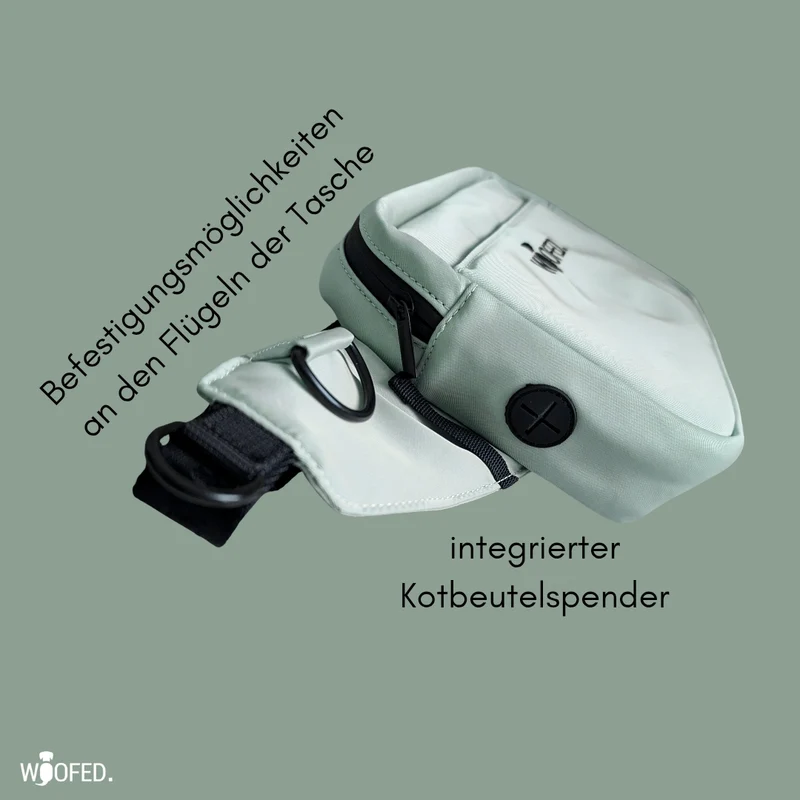 Multifunktionale Gassitasche - 2 in 1 Bauchtasche & Schultertasche Sage