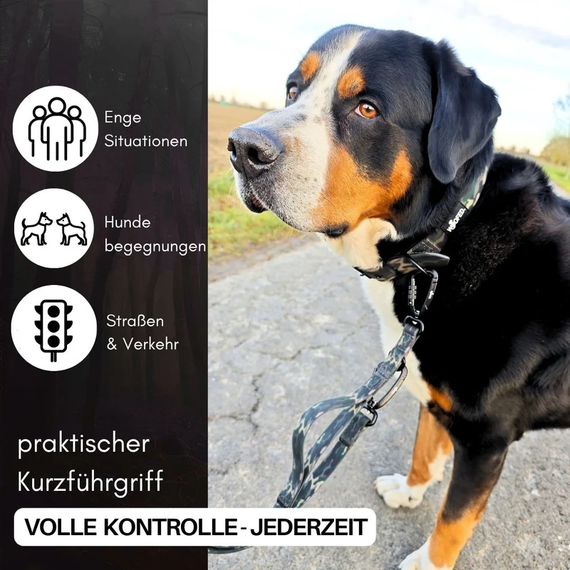 Führleine WOOFLEX® Pro verstellbar Woodland Camo