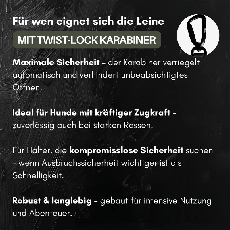 Führleine WOOFLEX® Pro verstellbar Phantom Black