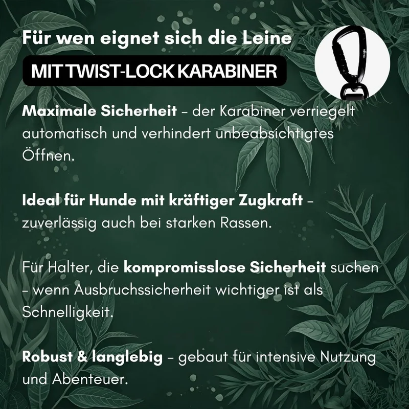 Führleine WOOFLEX® Pro verstellbar Hunting Green