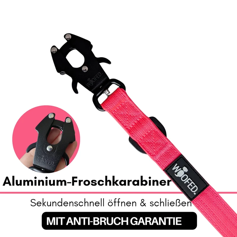 Nylon Tactical Führleine Pink Bloom