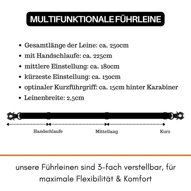 Nylon Tactical Führleine Signal Camo