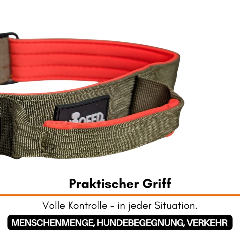 Nylon Tactical Halsband Hunter Glow - ultraleicht