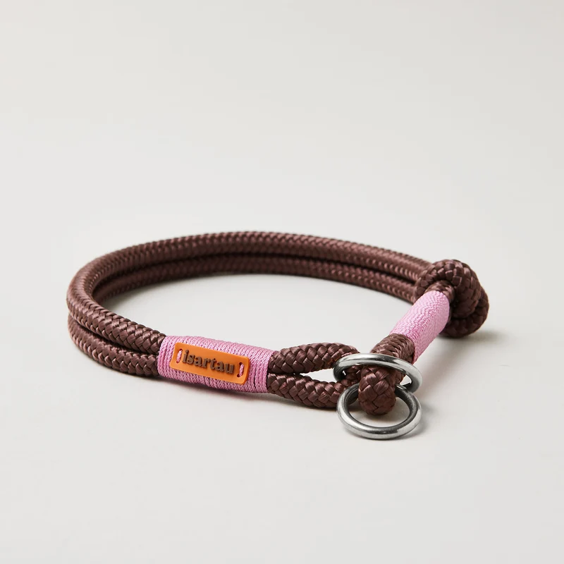 Zugstopp-Halsband Classy Chestnut ROSE