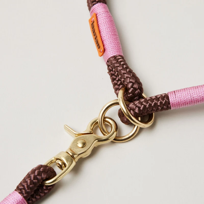 Zugstopp-Halsband Classy Chestnut ROSE
