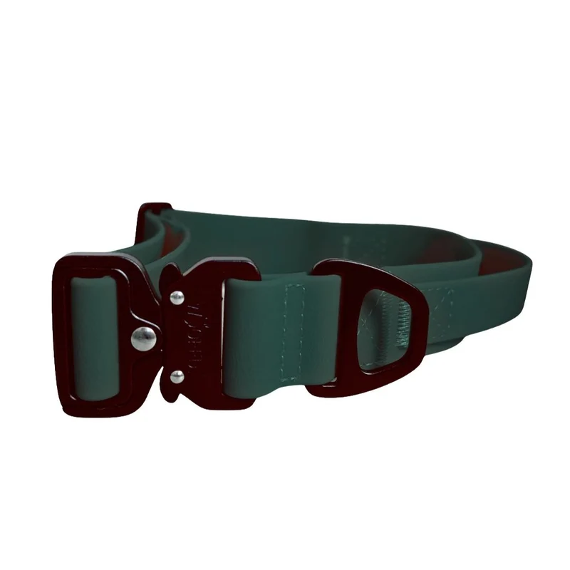 Halsband WOOFLEX® Tactical verstellbar mit Griff Hunting Green