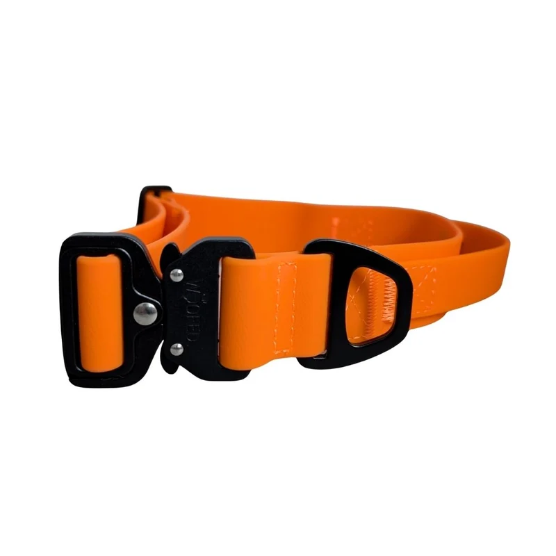 Halsband WOOFLEX® Tactical verstellbar mit Griff Sunset Orange