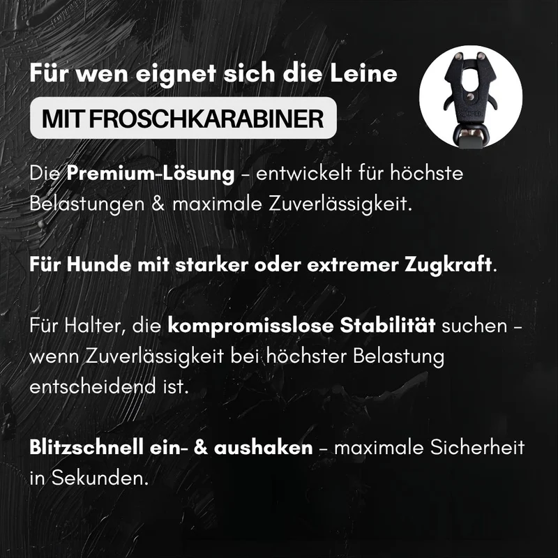 Führleine WOOFLEX® Tactical verstellbar Phantom Black