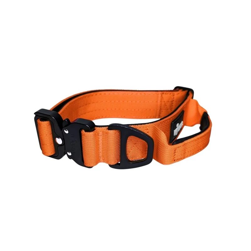 Nylon Tactical Halsband Safety Orange - ultraleicht