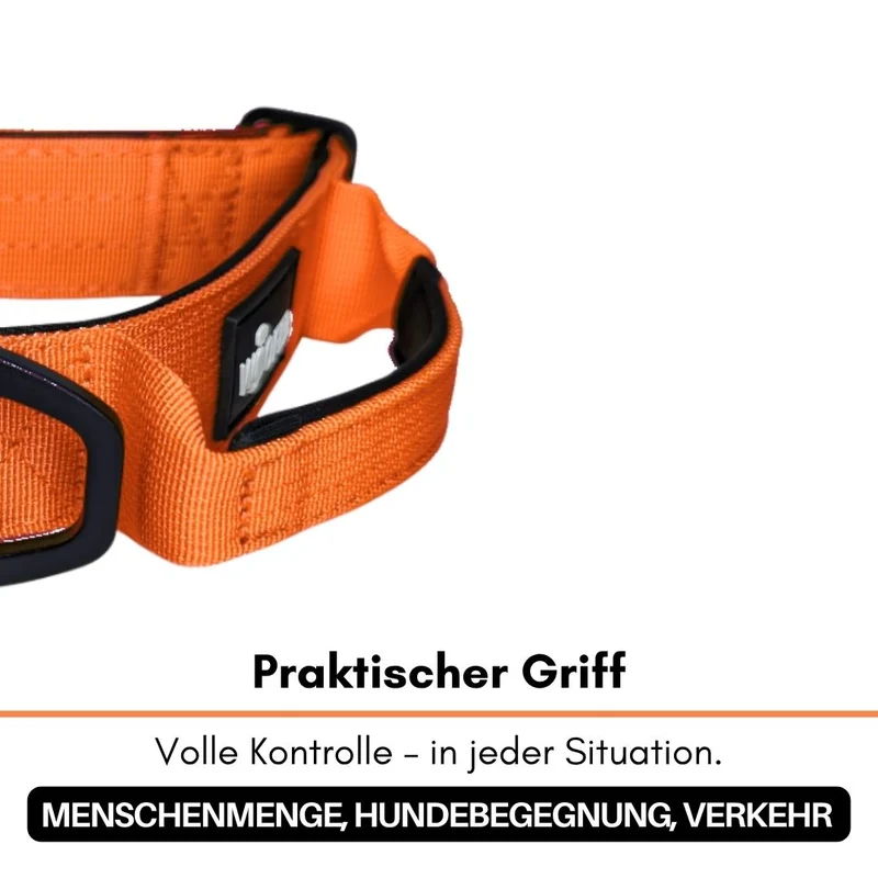 Nylon Tactical Halsband Safety Orange - ultraleicht