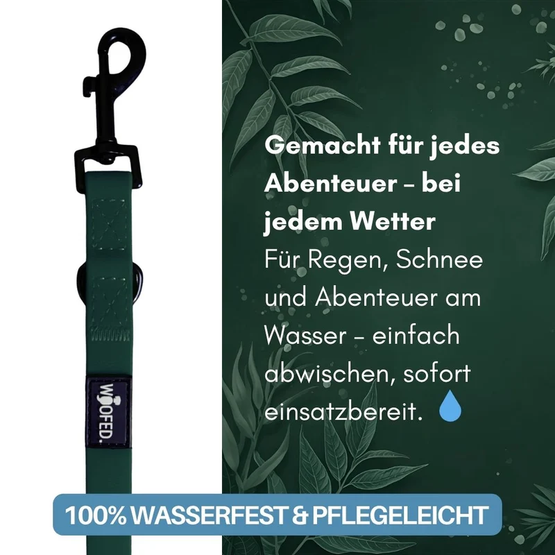 Führleine WOOFLEX® Classic verstellbar Hunting Green