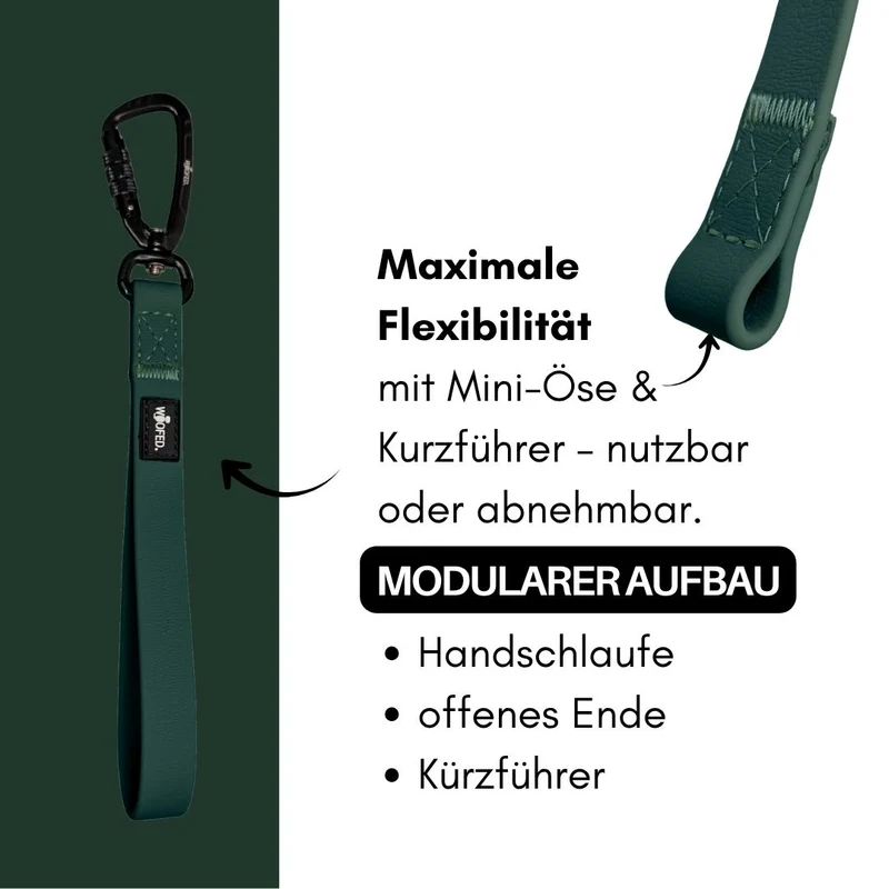 multifunktionale Schleppleine WOOFLEX® Hunting Green