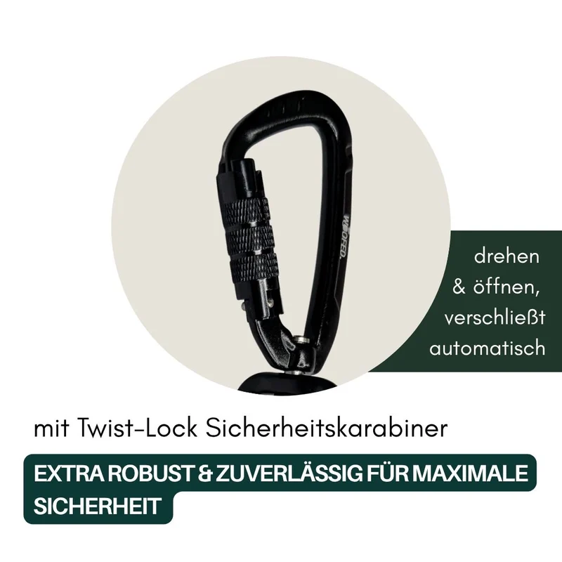 multifunktionale Schleppleine WOOFLEX® Hunting Green