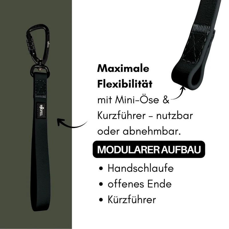 multifunktionale Schleppleine WOOFLEX® Phantom Black
